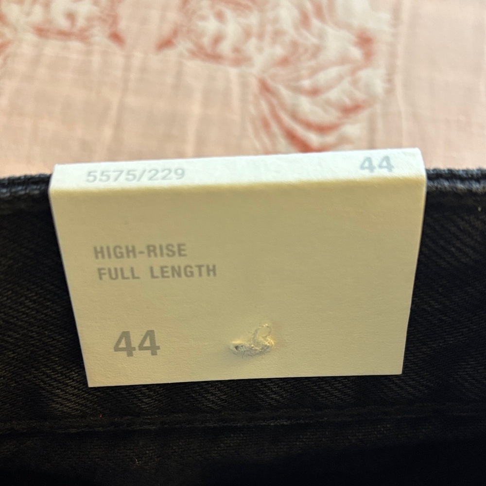 NWT ZARA JEANS - TRF HIGH WAIST - WIDE LEG - FULL LENGTH - Black